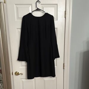 Banana Republic Black Sheath Dress with Bell Sleeves